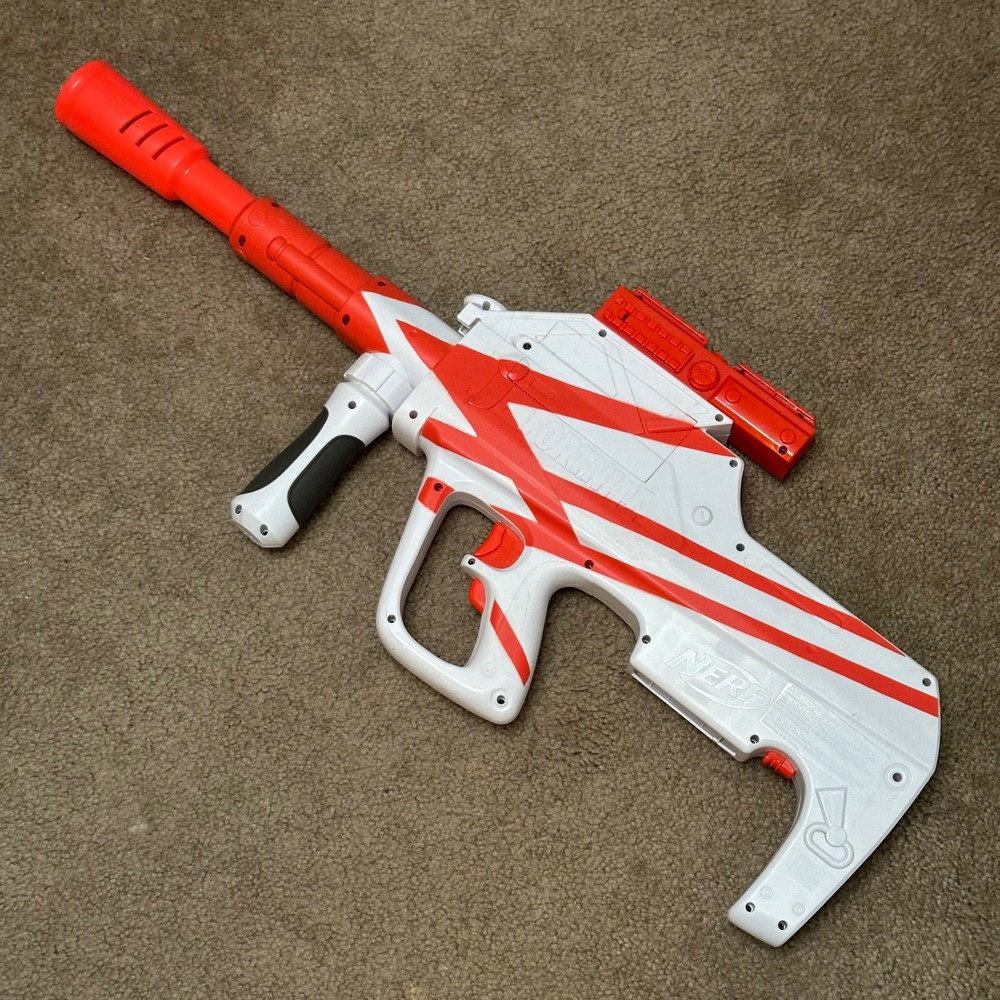 Nerf Fortnite B-AR Motorized Dart Sniper Blaster Converge Wrap NO Cartridge!
